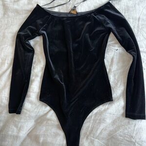 Donna Karan Velvet Black Top